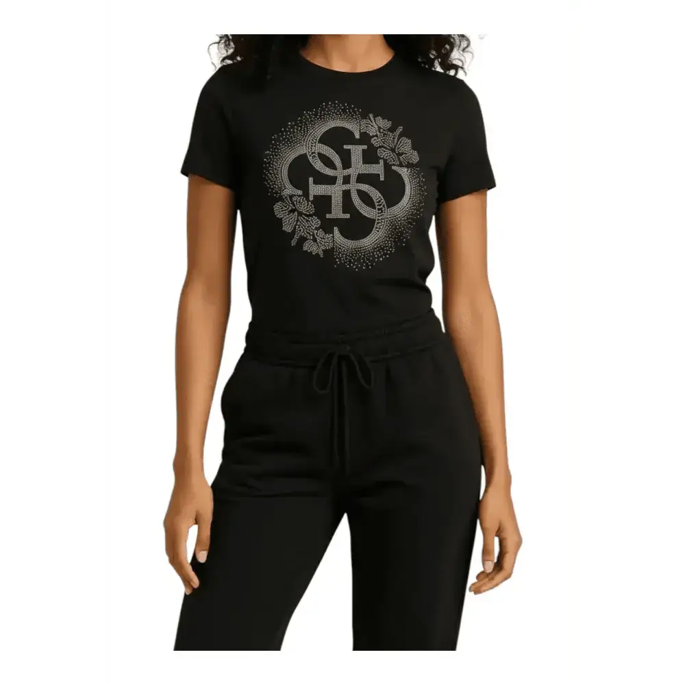 T-shirt manica corta con strass Donna Guess Beachwear - Follower SRL