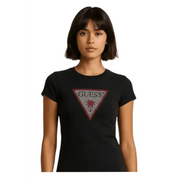 T-shirt manica corta con strass Donna Guess Beachwear - Follower SRL