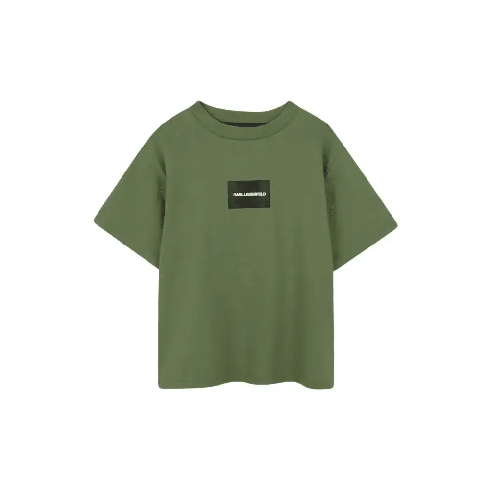 T-shirt manica corta Karl Lagerfeld Bambino Verde - Follower SRL