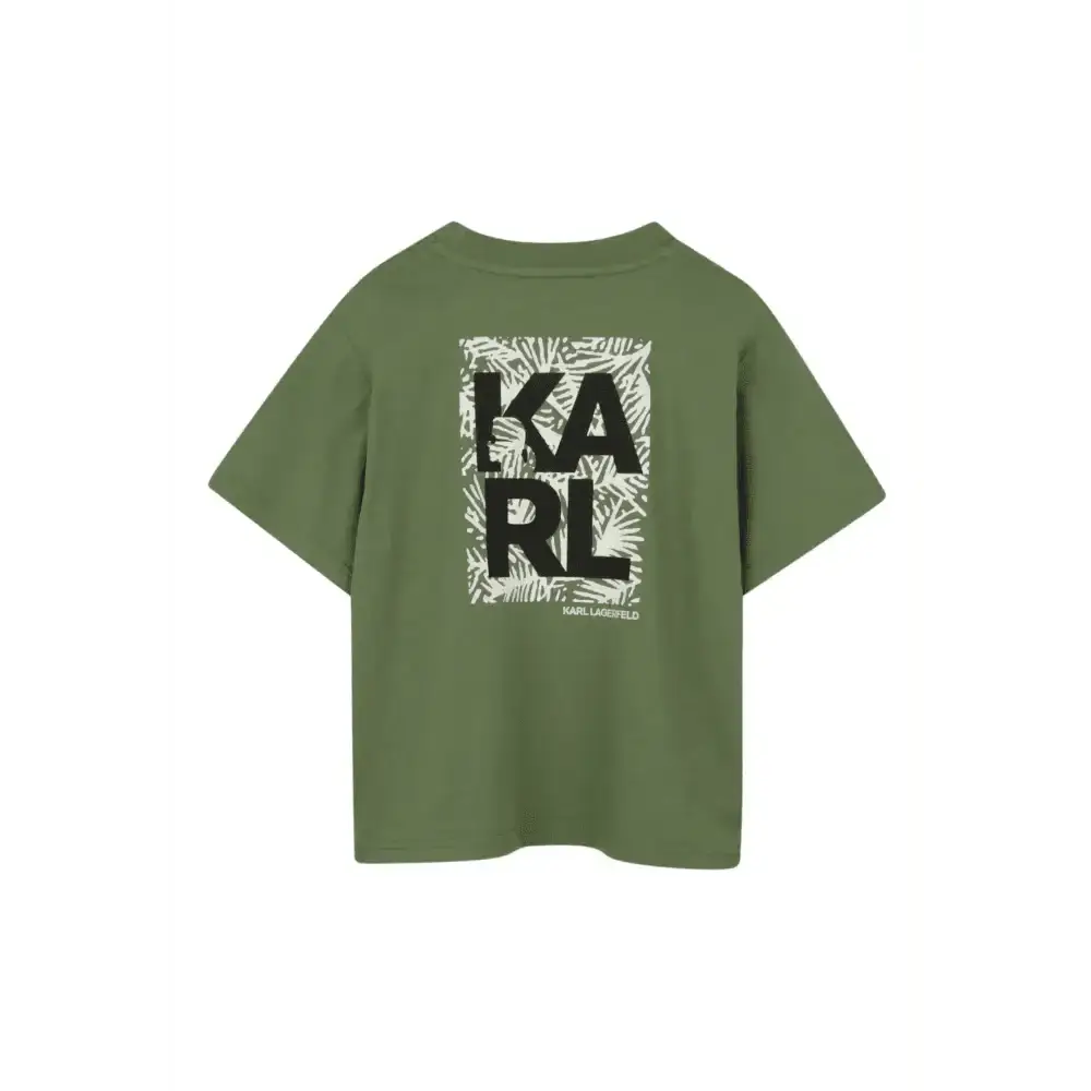T-shirt manica corta Karl Lagerfeld Bambino Verde - Follower SRL