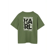 T-shirt manica corta Karl Lagerfeld Bambino Verde - Follower SRL