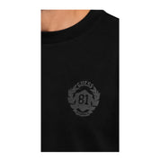 T-shirt manica lunga stampa retro uomo nero guess