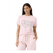 T-shirt maxi logo paillettes Donna Guess Activewear - Follower SRL