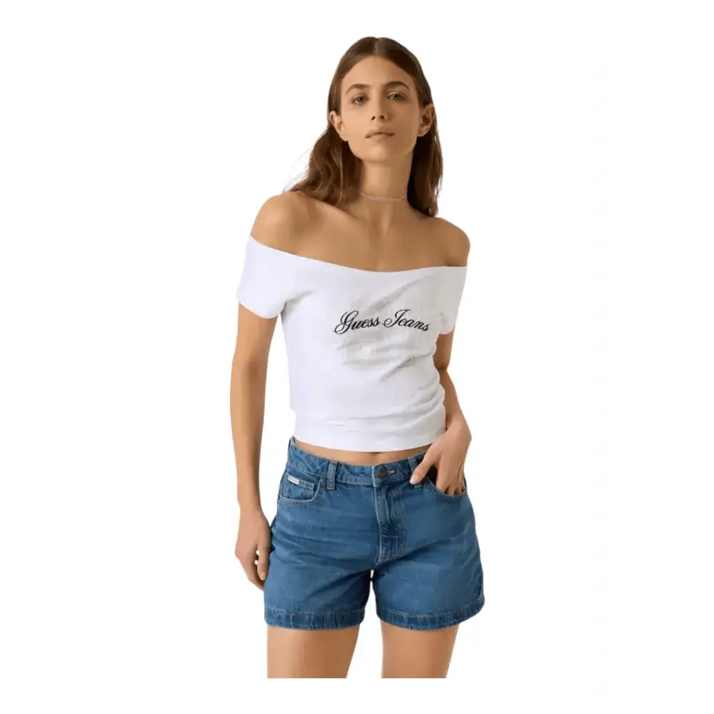 T-shirt off - shoulder Donna Guess Jeans - Follower SRL