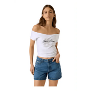 T-shirt off - shoulder Donna Guess Jeans - Follower SRL