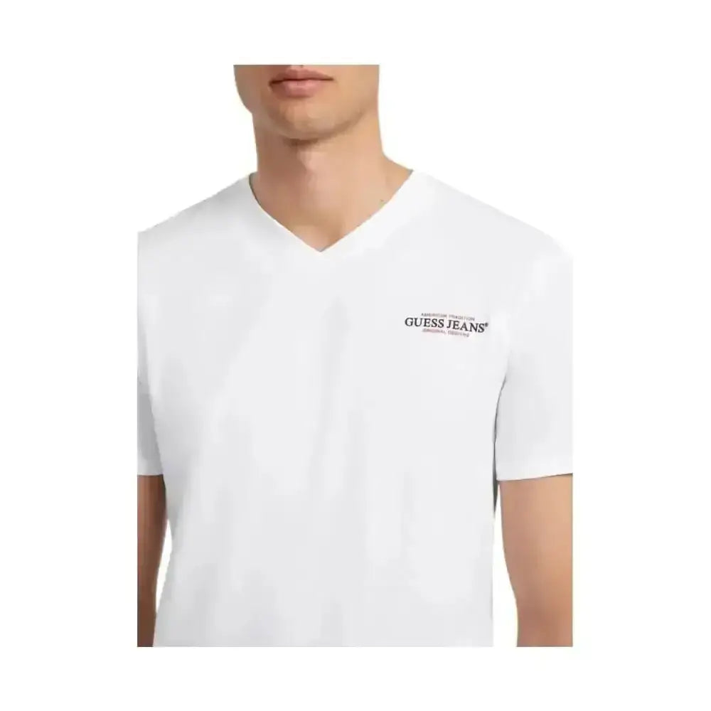 T-shirt Uomo Guess Jeans scollo a V American Tradition - Follower SRL