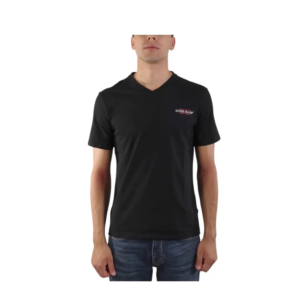 T-shirt Uomo Guess Jeans scollo a V American Tradition Guess Jeans