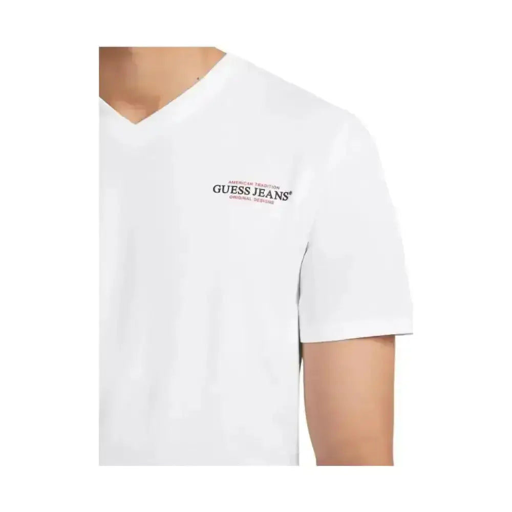 T-shirt Uomo Guess Jeans scollo a V American Tradition - Follower SRL
