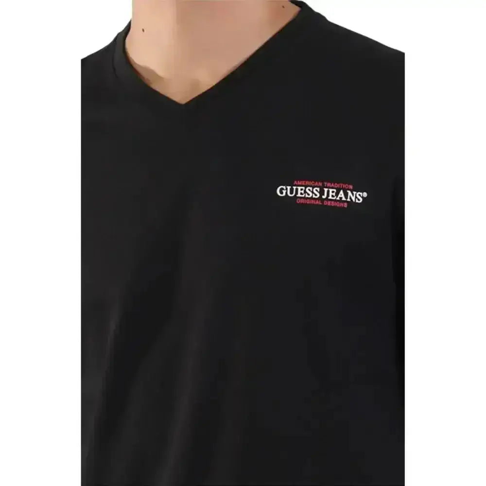 T-shirt Uomo Guess Jeans scollo a V American Tradition - Follower SRL